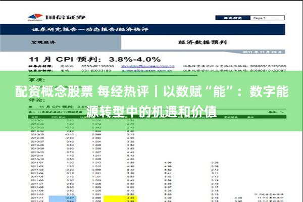 配资概念股票 每经热评丨以数赋“能”：数字能源转型中的机遇和价值