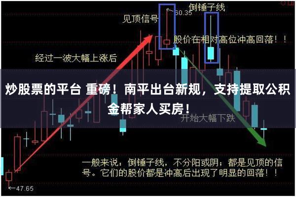 炒股票的平台 重磅！南平出台新规，支持提取公积金帮家人买房！